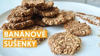 Zdravý recept od blogerky Gábi v kuchyni FIT banánové sušenky [upl. by Ashla265]