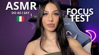 ASMR  SEGUI LE MIE ISTRUZIONI PER DORMIRE  FOCUS TEST [upl. by Roana]