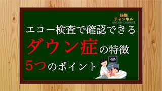 【ダウン症】エコー検査で分かるダウン症の特徴とは？ [upl. by Aikam]