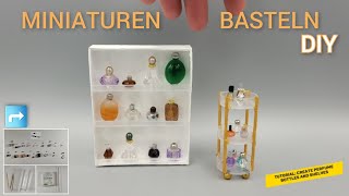 Tutorial Mini ParfümFlakons basteln  DIY create mini perfume bottles [upl. by Larimer67]