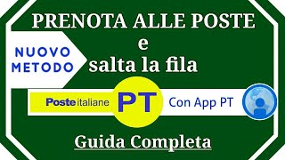 COME PRENOTARE ALLE POSTE  Ticket per saltare la fila  NUOVO METODO [upl. by Ainnet]