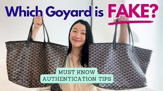 HOW TO AUTHENTICATE GOYARD ST LOUIS TOTE [upl. by Anailuj]