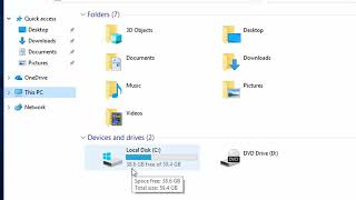 How to Check Your Disk Space in Windows 10 [upl. by Yleve713]