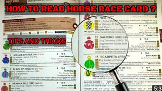 How to read Indian horse race card  complete details about horse racing card [upl. by Launamme637]