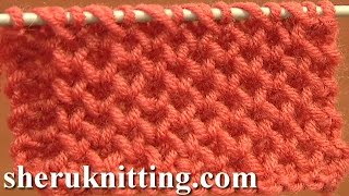 Honeycomb Knitting Stitch [upl. by Rovit]