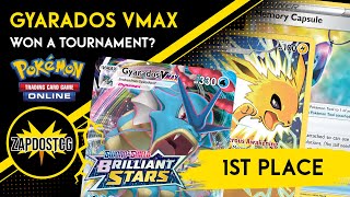 Gyarados VMAX Deck WON 200 People Tournament Everything works with Arceus Pokemon TCG [upl. by Alisun]