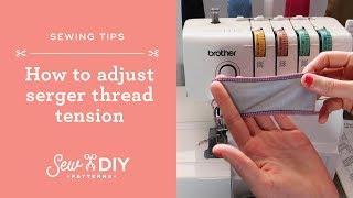 How to Adjust Serger Tension [upl. by Alexa]