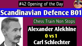 Scandinavian Defence B01  Alekhine vs Schlechter 1911 chess [upl. by Anthia]