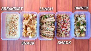 Meal Prep 2500 calories in 30mins   high protein  • PURE VEG  5 meals 🇮🇳 [upl. by Idzik]