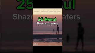 Names of the 25 prophets of Islam shazmancreaters772 subscribe to my channel [upl. by Koslo]