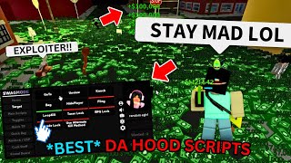 BEST🔥 Da Hood Script  Hack  Roblox Da Hood INSTANT Cash Troll More😈  Roblox Scripts 2023 ✅ [upl. by Dasteel]