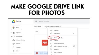 How To Make Google Drive Link For Photos [upl. by Delphina59]