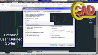 Learning AutoCAD 2013 tutorial 14 Creating Text Dimension and Multileader styles manually [upl. by Erlene318]