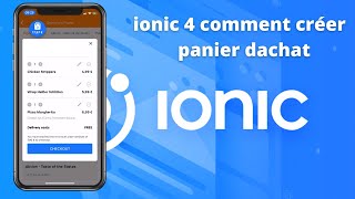 ionic 4 comment construire un panier dachat [upl. by Annaiek]