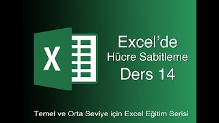 EXCEL DERS 14  HÜCRE SABİTLEME [upl. by Eizdnil]