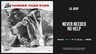 Lil Baby  Never Needed No Help Harder Than Ever [upl. by Charil]