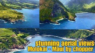 BREATHTAKING VIEWS OF MOLOKAI amp MAUI BY AIR HAWAII [upl. by Inahpit]