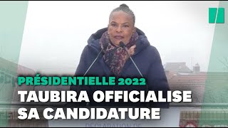 Christiane Taubira annonce sa candidature à la présidentielle 2022 [upl. by Tnomel]