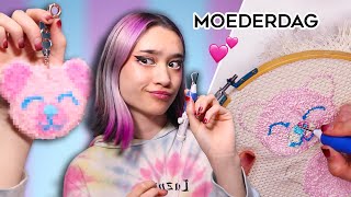 Een MOEDERDAG CADEAU MAKEN met PUNCHNEEDLE 💕 [upl. by Gemina]