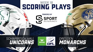 Schwäbisch Hall Unicorns  Dresden Monarchs  Highlights  ERIMA GFL 18 Spieltag  SDTV Football [upl. by Deloria]