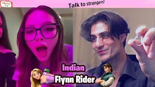 I propose Rapunzel On Ometv 💍 Best Flynn Rider Reactions Ever [upl. by Kered316]