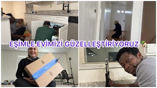 MUTFAK MUSLUĞU VE TESİSATI YAPILDI ✅ NURU İLE KORİDORUN PARKESİNİ DÖŞÜYORUZ 🏡 EV DEĞİŞİM VLOG [upl. by Inaja464]