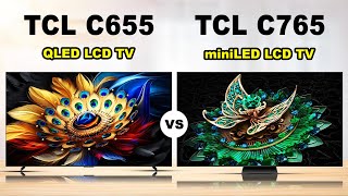 TCL C655 Qled pro vs TCL C765 Mini LED TV 20242025  Unboxing amp Review [upl. by Annahsal]