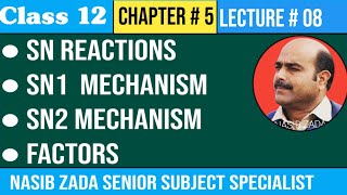 SN1 MECHANISM SN2 MECHANISM  CHEMISTRY CLASS PASHTO NASIBZADASSS [upl. by Nauwtna]