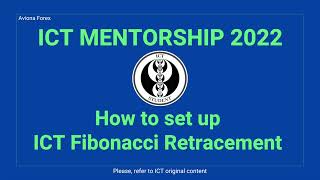 ICT Fibonacci Retracement  settings on TradingView [upl. by Best429]