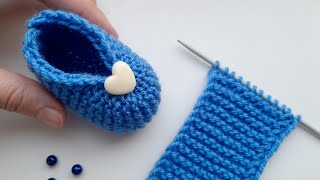 FAST amp EASY DIY Baby Booties Knitting Adorable Baby Shoes for Newborns  Beginner Friendly Guide [upl. by Ydoc242]