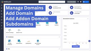 How to Manage Domains Add Domain Add Addon Domain and Subdomains  Webuzo Tutorial [upl. by Annoid]