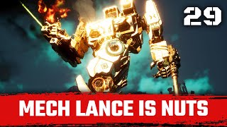 Mech Lance Melee Action  Mechwarrior 5 Mercenaries Modded  YAML  Solaris Showdown 29 [upl. by Aihsek718]