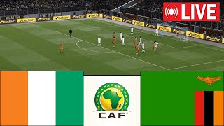 🔴 EN DIRECT  Côte DIvoire vs Zambie  Éliminatoires de la Coupe dAfrique des Nations [upl. by Indira]