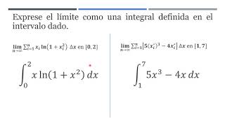 La Integral Definida del límite a la expresión de la integral [upl. by Eylrac]