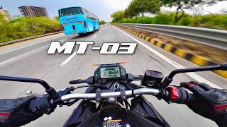 Yamaha MT03 Top Speed 1st Gear To 5th🔥 [upl. by Anitnemelc]