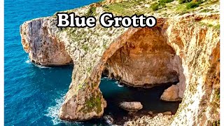 BLUE GROTTO MALTAMOST BEAUTIFUL PLACE IN MALTA [upl. by Atauqal]