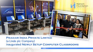 Praxair India Private Limited  a Linde plc Company inaugurated newly setup Computer Classrooms [upl. by Anawt]