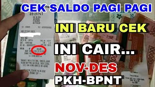 Pkh hari iniCek saldo pagi ini PKHBPNT TAHAP Novemberdes cair tgl 05 November 2024 ini buktinya [upl. by Mendes]