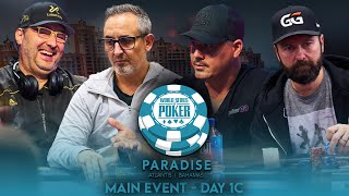 WSOP Paradise Main Event  Day1C Phil Hellmuth Daniel Negreanu Josh Arieh Boston Rob 15M Prize [upl. by Saref59]