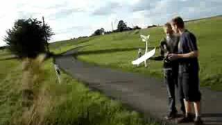 RC Segelflugzeug  Rabe 13  Stromleitung [upl. by Ellehcer]