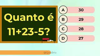 âœï¸ QUANTAS VOCÃŠ CONSEGUE ACERTAR CONTINHAS DE MATEMÃTICA [upl. by Kciredes475]