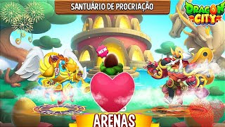 Dragon city A melhor procriação de todos os tempos Batalhando arenas [upl. by Annaoj701]