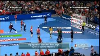 Handball Brasil x Sérvia  Final Campeonato Mundial 2013 [upl. by Latoye]