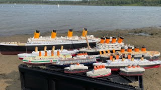 Titanic Britannic Carpathia Lusitania Queen Mary in the Lake Let’s review All of Them [upl. by Virgil925]