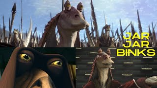 Jar Jar Binks Scenes Ep 1 2 CW 3 [upl. by Krista]