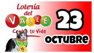 Resultado LOTERIA DEL VALLE Miercoles 23 de Octubre de 2024 [upl. by Zulaledairam979]