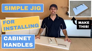 DIY Cabinet Handle Jig  Quick amp Easy Cabinet Handle Jig [upl. by Crowe800]