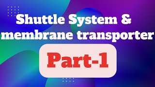 Shuttle System amp membrane transporter ll GlycerolPhosphate Shuttle [upl. by Ialda499]