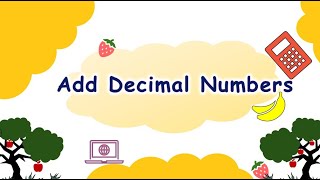 How to add decimals [upl. by Murielle563]