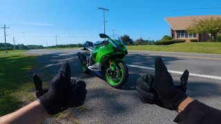 Chillin by the Lake  Kawasaki Ninja ZX6R 636 [upl. by Guinevere393]